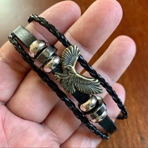 New leather bracelet for man 8.5 inches